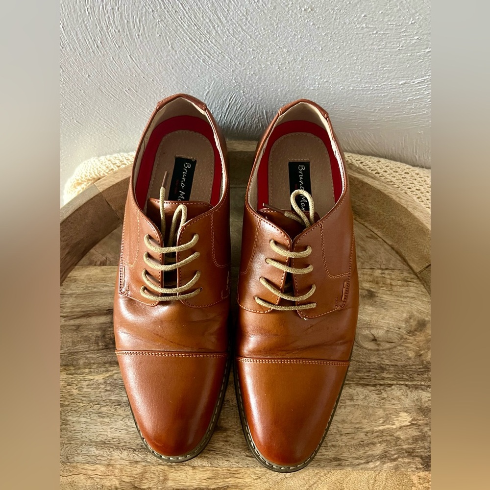 Bruno Marc 9.5 Men’s Leather Oxford Dress Shoe